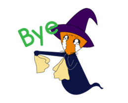 Fox and Witch Spoon Animated sticker #15541415