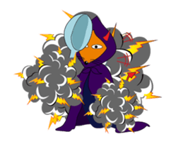 Fox and Witch Spoon Animated sticker #15541419