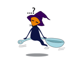Fox and Witch Spoon Animated sticker #15541424