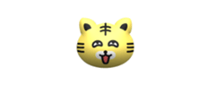The sticker of tiger face in baloon sticker #15541623