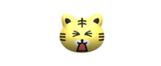 The sticker of tiger face in baloon sticker #15541626