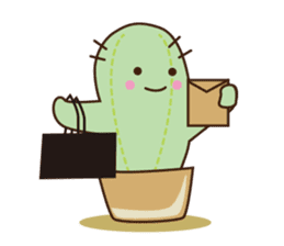 Cactus business sticker #15542220