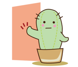 Cactus business sticker #15542223