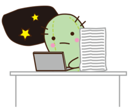 Cactus business sticker #15542238