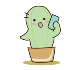 Cactus business sticker #15542248