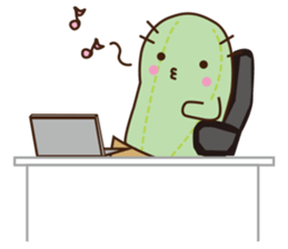 Cactus business sticker #15542252