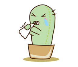 Cactus business sticker #15542254