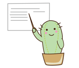 Cactus business sticker #15542255