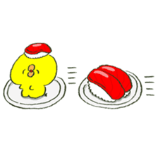 Loose and cute chick stamp sticker #15542659