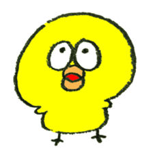 Loose and cute chick stamp sticker #15542681