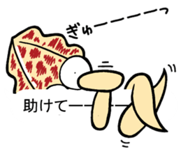 oval squid (aori ika) sticker no.4 YAEN sticker #15542858