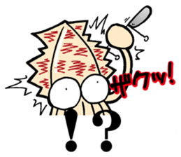 oval squid (aori ika) sticker no.4 YAEN sticker #15542872