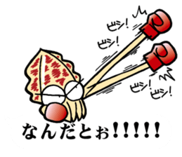 oval squid (aori ika) sticker no.4 YAEN sticker #15542875