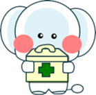 Sticker with a smile-2 sticker #15542887