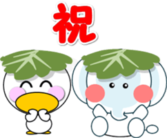 Sticker with a smile-2 sticker #15542891