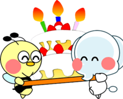 Sticker with a smile-2 sticker #15542899