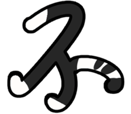 Big cat word sticker #15543698