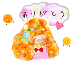 Cute girl ''Hina''&rabbit ''Ru'' sticker #15543786