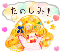 Cute girl ''Hina''&rabbit ''Ru'' sticker #15543797