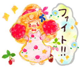 Cute girl ''Hina''&rabbit ''Ru'' sticker #15543800
