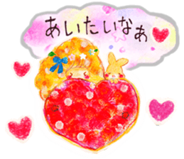 Cute girl ''Hina''&rabbit ''Ru'' sticker #15543804