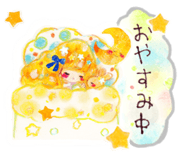 Cute girl ''Hina''&rabbit ''Ru'' sticker #15543812