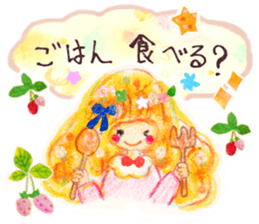 Cute girl ''Hina''&rabbit ''Ru'' sticker #15543816