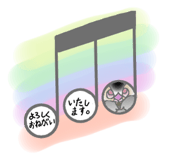 Javasparrow and music sticker #15544971