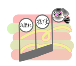 Javasparrow and music sticker #15544973