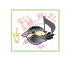 Javasparrow and music sticker #15544975