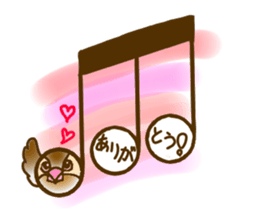 Javasparrow and music sticker #15544985