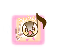 Javasparrow and music sticker #15544989