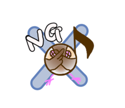 Javasparrow and music sticker #15544992