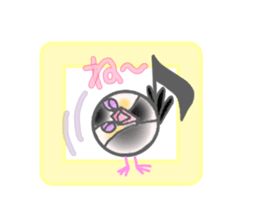 Javasparrow and music sticker #15544994