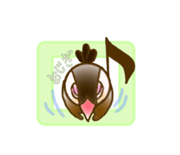 Javasparrow and music sticker #15545001