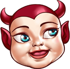 BaBy Demon Funny Face sticker #15545017