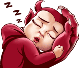 BaBy Demon Funny Face sticker #15545023