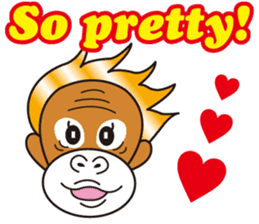 bilingual orangutan sticker #15545517