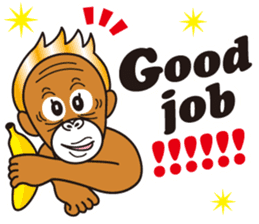 bilingual orangutan sticker #15545521