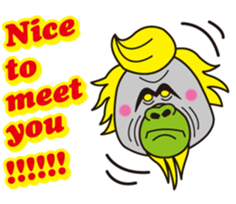 bilingual orangutan sticker #15545523