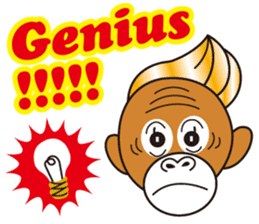 bilingual orangutan sticker #15545525