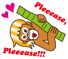 bilingual orangutan sticker #15545527