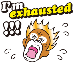 bilingual orangutan sticker #15545529