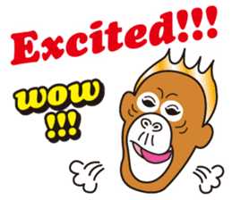 bilingual orangutan sticker #15545539