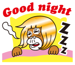 bilingual orangutan sticker #15545553