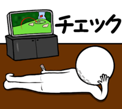 Golfball Man2 sticker #15545880