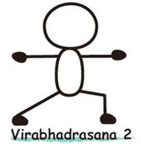 Matchstick Yoga sticker #15546276