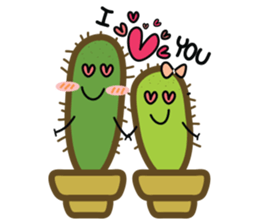 Cuties cactus sticker #15546799