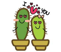 Cuties cactus sticker #15546799