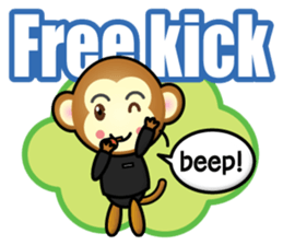 referee monkey sticker #15546916